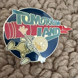 Vintage 30th Anniversary Disneyland Tomorrow Land Donald Duck Pin
